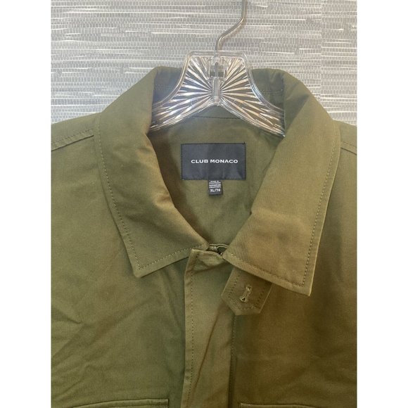 $249 Club Monaco Field Jacket Military Cold Weather Mens Olive Green Size XL NWT - Picture 4 of 7